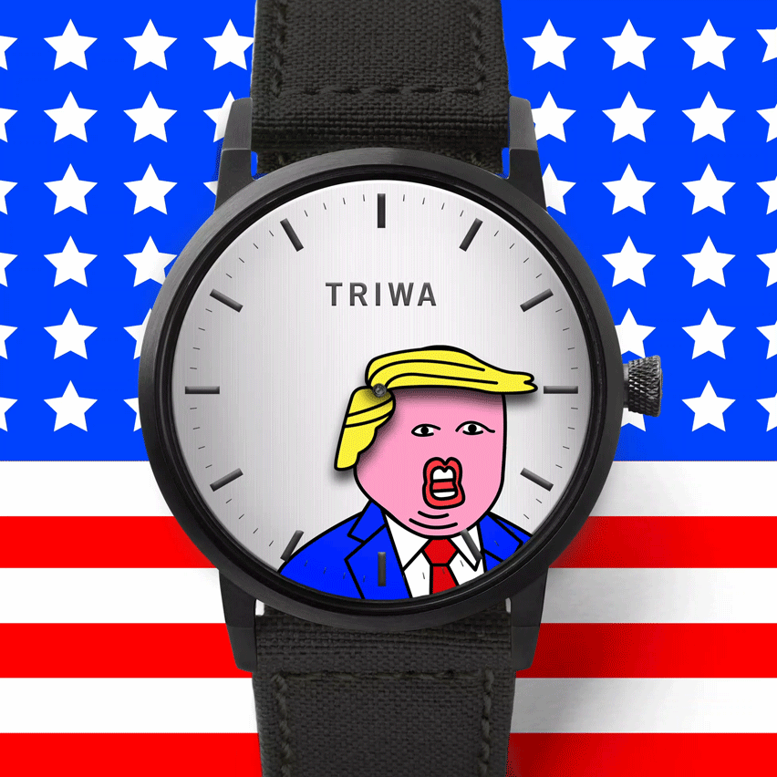 El peinado de Donald Trump muestra la hora